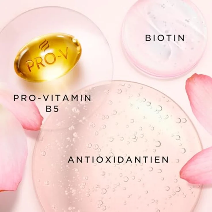 Pantene Pro-V Lift & Volume Haarverdickende Pflegespülung mit Biotin, Silikonfrei, 1000ml Pumpspender, für sichtbar dickeres und volleres Haar, angereichert mit Antioxidantien – Bild 4