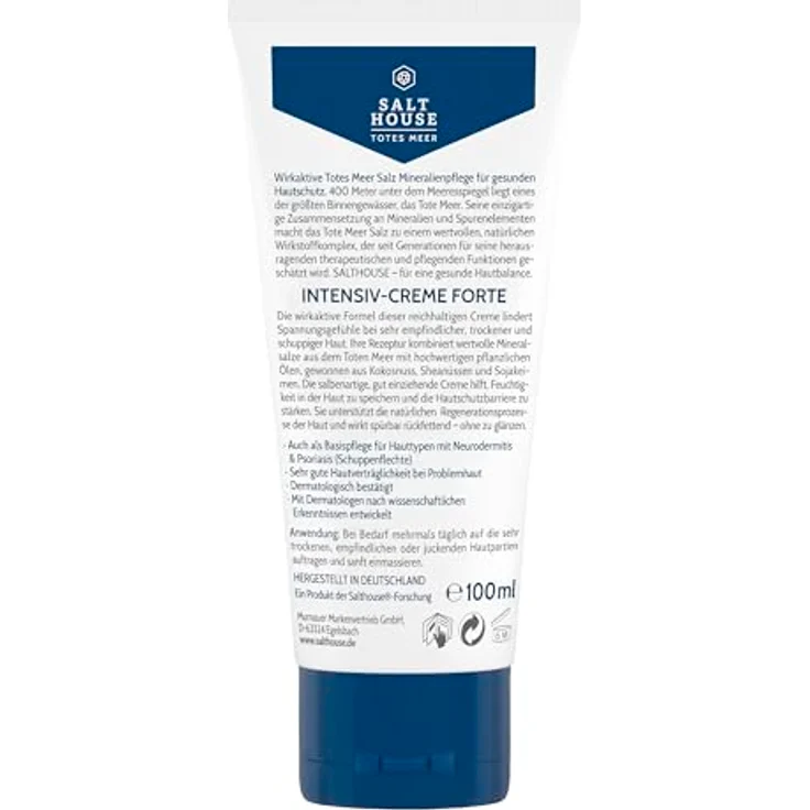 Salthouse Totes Meer Therapie Intensiv-Creme Forte, für sehr trockene Haut, schnell einziehend, 100ml – Bild 3