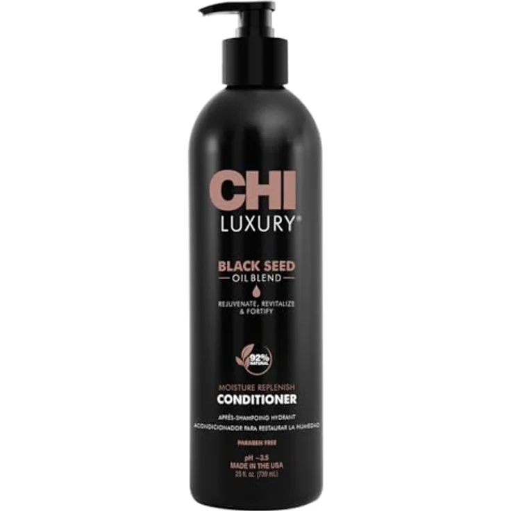 Chi Luxury Black Seed Moisture Replenish Conditioner für trockenes geschädigtes Haar 739 ml – Bild 2