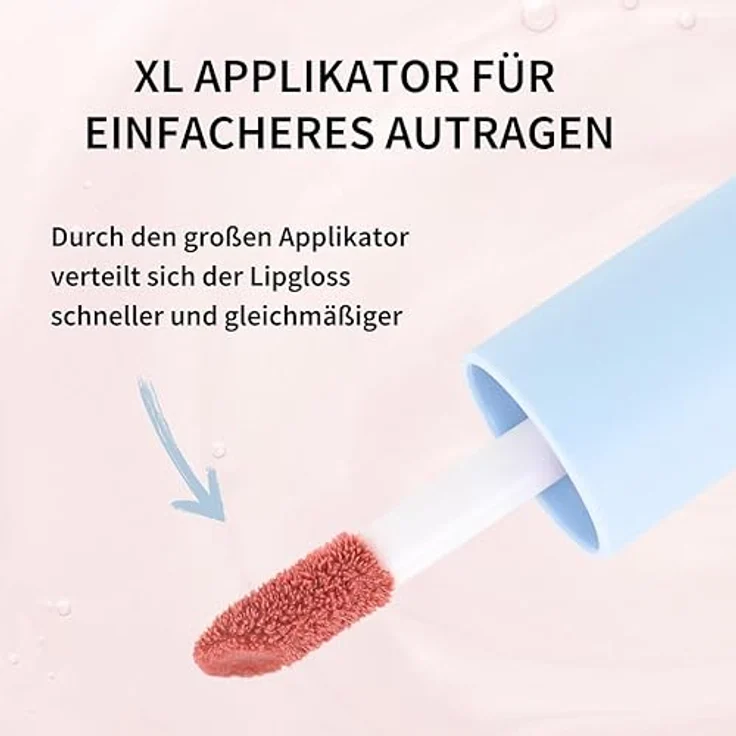 Fleeky Plumpy Lipgloss, Rose Nude, 5 ml, Volumen- und Glanz-Optimierer für geschmeidige Lippen – Bild 5