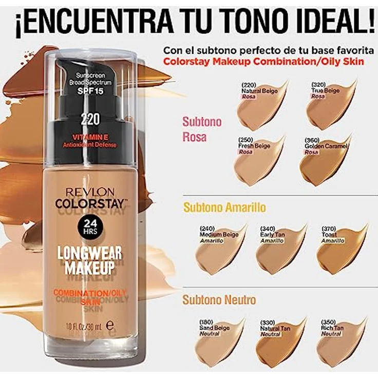 Revlon Colorstay Makeup Combi/Oily Skin 360 Golden Carmel 30ml – Bild 6
