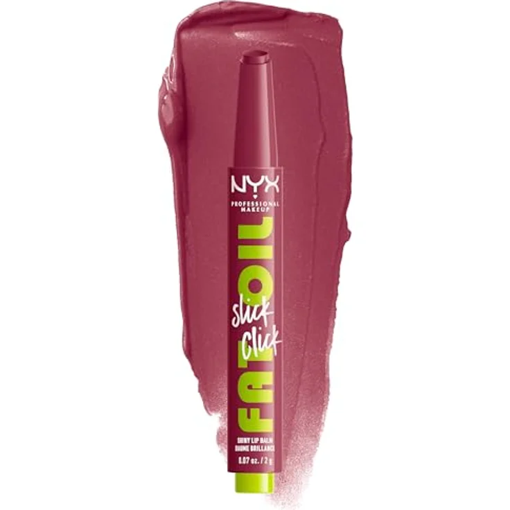 NYX Professional Makeup Fat Oil Slick Click Lippenstift, 2 g, hochpigmentierte Textur, glänzende Farbe, THAT'S MAJOR – Bild 1