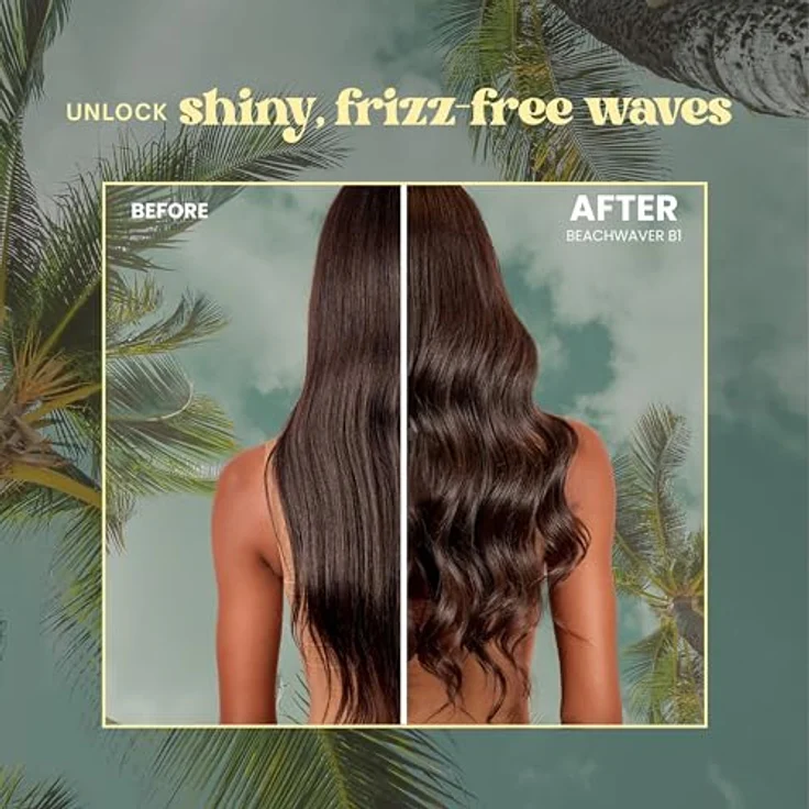Beachwaver B Series B1 Neon Desert, Lockenstab mit Keramikzylinder, 3 einstellbaren Wärmestufen, doppelter Drehrichtung, 25,4 mm für sanfte Locken aller Haartypen – Bild 4