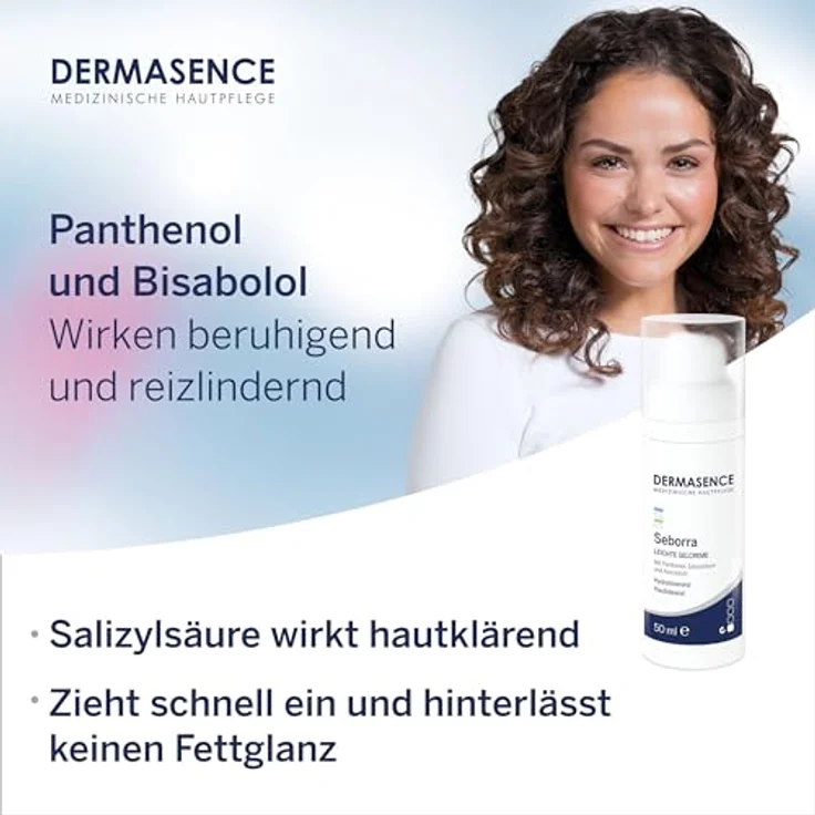 DERMASENCE Seborra Leichte Gelcreme, 50 ml - Feuchtigkeitsspendende Hautpflege für fettige oder Mischhaut - ideal als Make-up-Grundlage - mit Avocadoöl – Bild 4