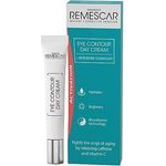 Remescar Augenkontur Tagescreme 15ml – Tagespflege mit Zusatz von Koffein & Vitamin C – Augencreme gegen Tränensäcke und Augenringe - Reduzierung von Anzeichen der Hautalterung