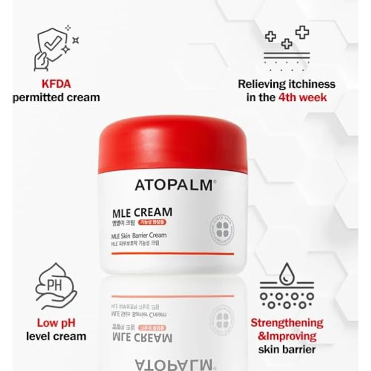 ATOPALM MLE Creme, 65ml, 48 Stunden Feuchtigkeit, mit Ceramiden für sensible Haut, klinisch getestet, für Babys bis Erwachsene – Bild 3