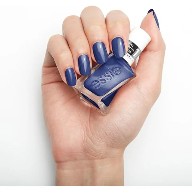 essie Gel Couture langanhaltender Nagellack, Maniküre ohne UV-Licht, Farbe: Nr. 552 statement peace, Blau, 1 x 13,5 ml – Bild 3