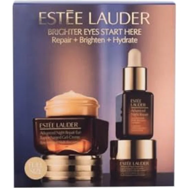 Estée Lauder Advanced Night Repair 3-teiliges Hautpflegeset, reparierend und aufhellend, Reisegröße mit 6 ml Gesichtsserum + 0,5 ml Augencreme