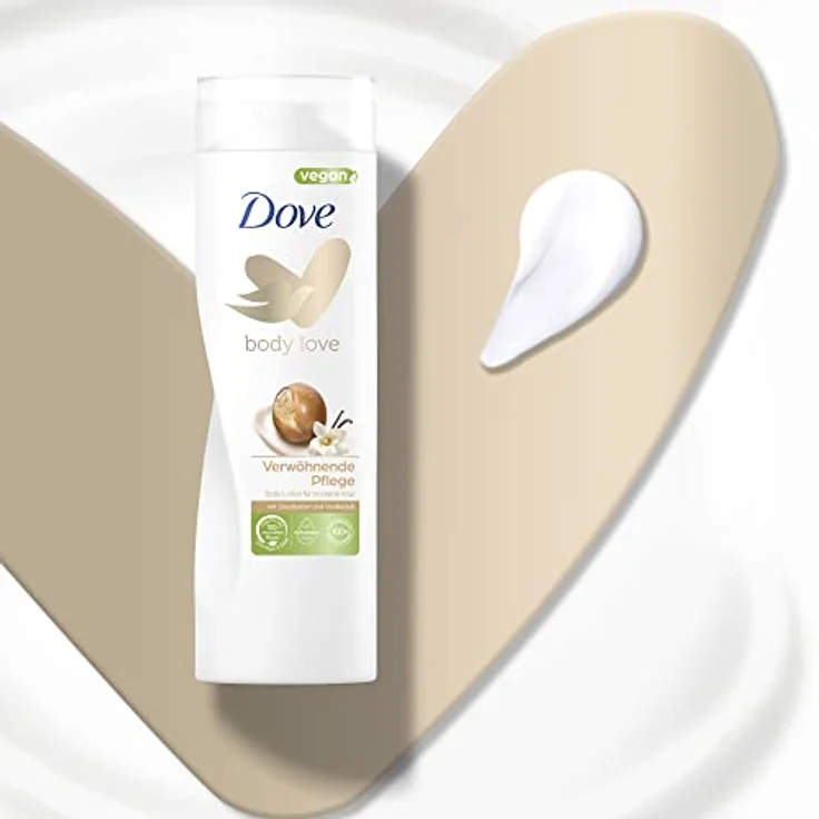 Dove Body Love Body Lotion Verwöhnende Pflege Körperlotion für trockene Haut mit Sheabutter und Vanilleduft 400 ml 1 Stück – Bild 5