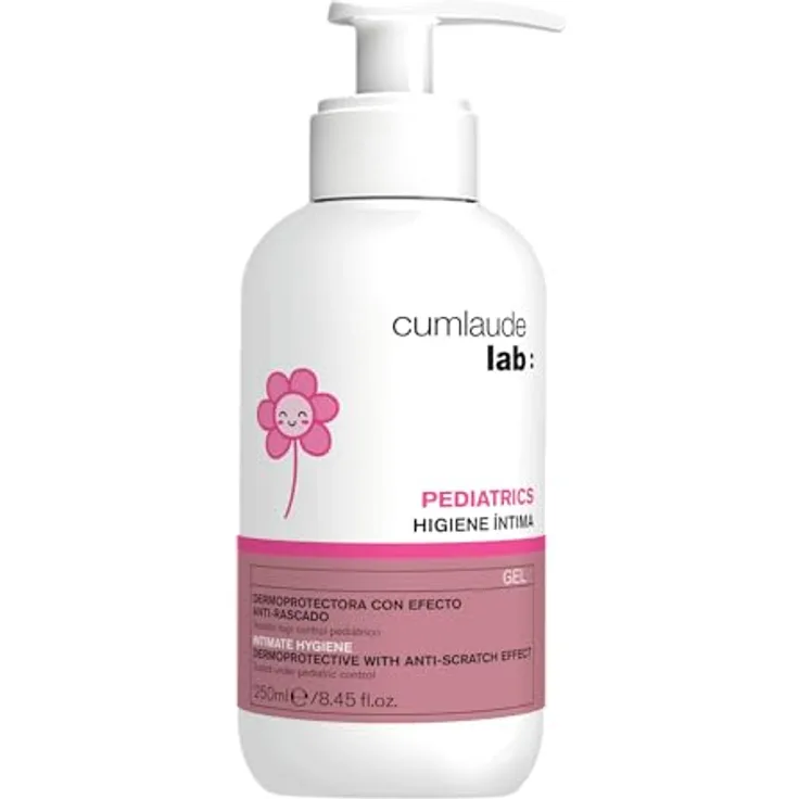 Cumlaude Lab Pediatrics, Seifenfreie Intimwaschlösung für Kinder, Hypoallergen, Farb- & Parabenfrei, Dermatologisch und Pädiatrisch Getestet, 250 ml
