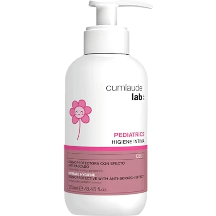 Cumlaude Lab Pediatrics, Seifenfreie Intimwaschlösung für Kinder, Hypoallergen, Farb- & Parabenfrei, Dermatologisch und Pädiatrisch Getestet, 250 ml – Bild 1