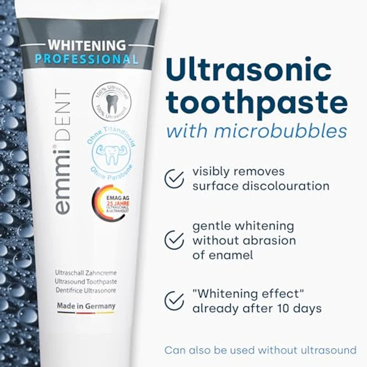 Emmi-dent Whitening Zahnpasta 75 ml, mit Whitening-Effekt für eine sanfte Zahnaufhellung – Bild 4