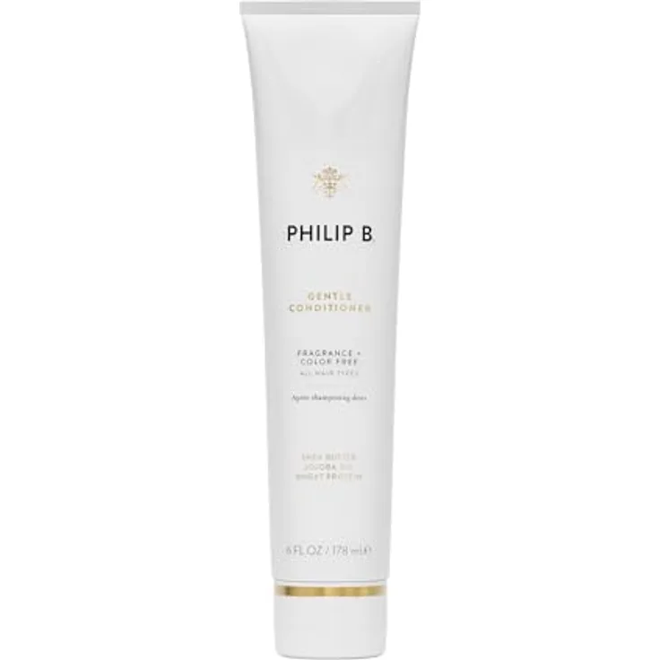PHILIP B Sanfter Conditioner, 178 ml, ohne Duft, mit Sheabutter und Vitamin B5, Glanz und Sprungkraft