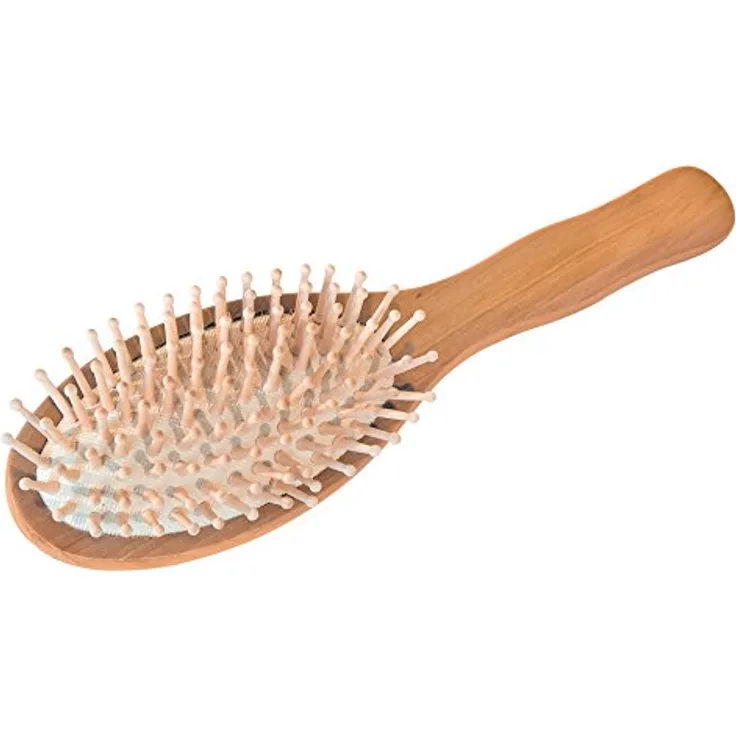 CROLL & DENECKE Haarbürste, oval mit Holznoppen