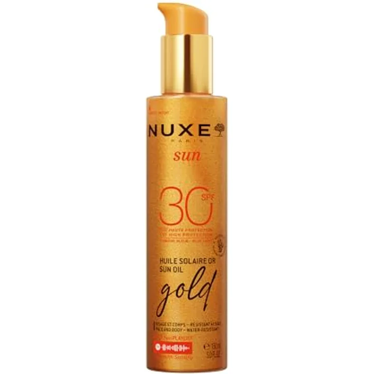 Nuxe Sun Gold Gesichts- Und Körperöl Spf30 150ml, Hoher Sonnenschutz für strahlenden Teint