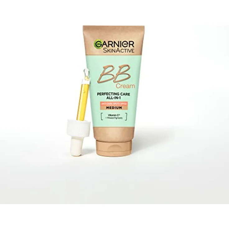 Garnier SkinActive BB Cream Perfektionierende All-In-1 Pflege Mittel mit LSF50 gegen dunkle Flecken, mit Vitamin C und Mineralpigmenten, 50 ml – Bild 3