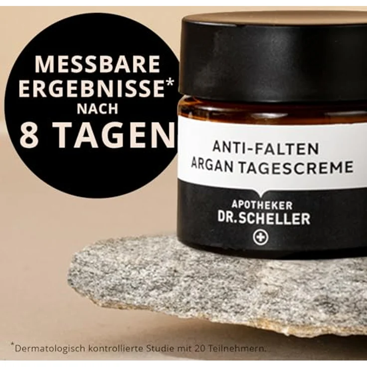 Dr. Scheller APOTHEKER Anti-Falten Argan Tagescreme, 50 ml - Reduziert Faltentiefe und schützt vor vorzeitiger Hautalterung – Bild 2