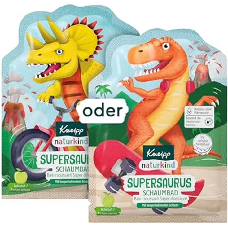 Kneipp Badesalz Naturkind Supersaurus, Badezusatz für Kinder, 40ml Packung – Bild 1