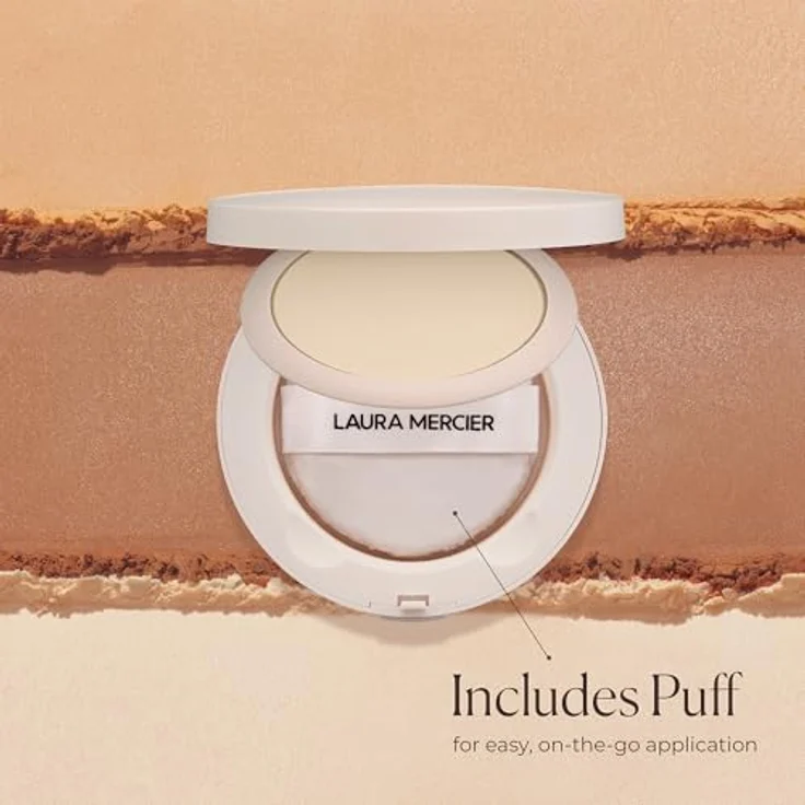 Laura Mercier Translucent Pressed Setting Powder, mattierendes Puder mit 16 Stunden Haltbarkeit, 6,5 g, TRANSLUCENT HONEY – Bild 7