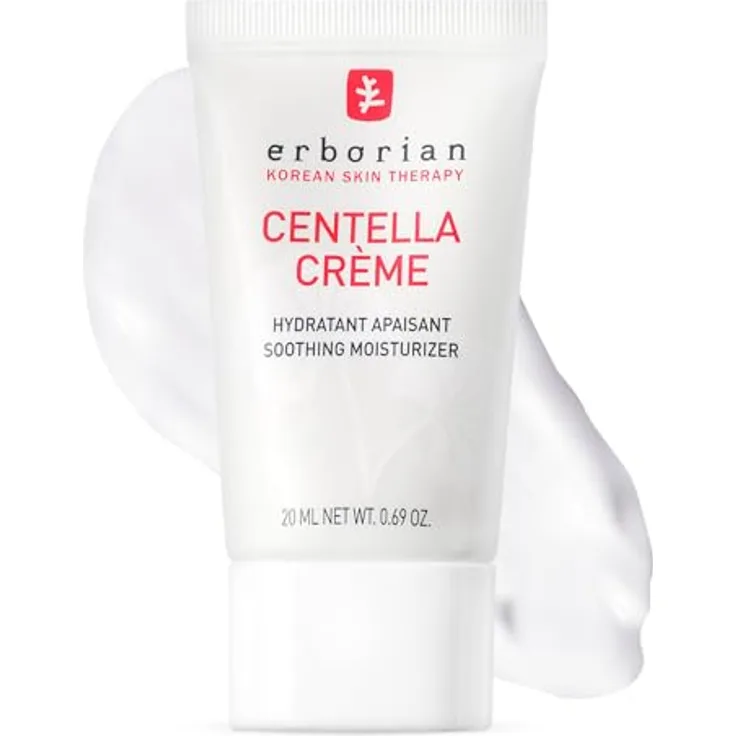 Erborian Centella Cream mit Centella Asiatica und Hyaluronsäure - Beruhigende Feuchtigkeitscreme - Anti-Rötungen - 20 ml - Koreanische Hautpflege