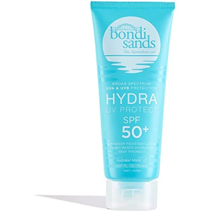 Bondi Sands Hydra UV Protect SPF 50+ Sunscreen Body Lotion | Broad Spectrum UVA & UVB Protection, Water Resistant Up To 4 Hours, Plant Based Hydration, Vegan + Cruelty Free | 150 mL/5.07 Ozz