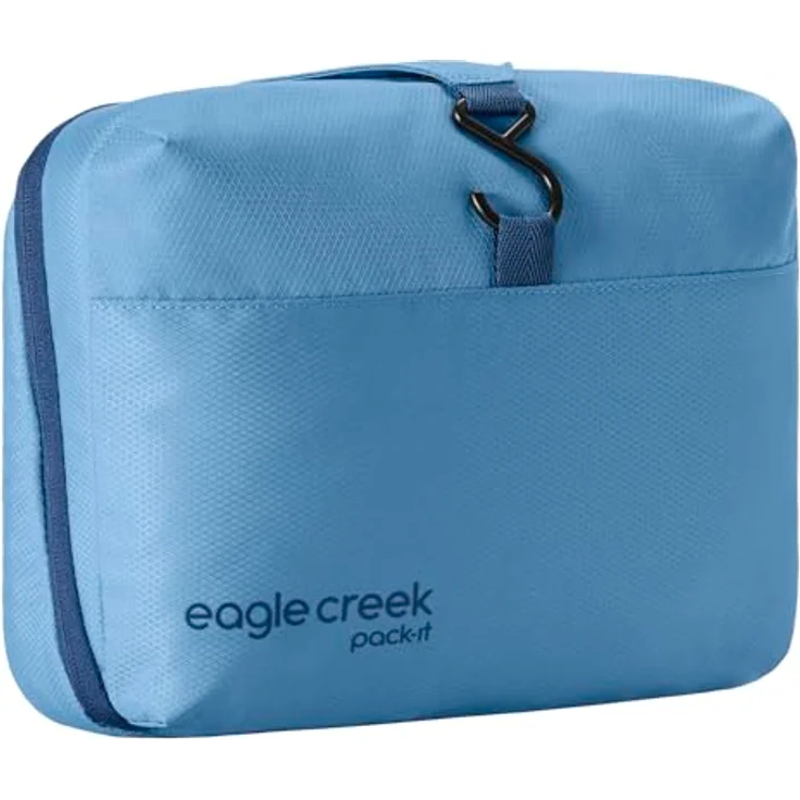 Eagle Creek Pack-It Kulturbeutel zum Aufhängen, Blue Dawn, Einheitsgröße - Organizer mit elastischen Taschen und recyceltem Polyester - Preisvergleich – Bild 1