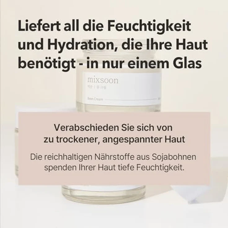 Mixsoon Sojabohnencreme / 50 ml | Feuchtigkeit, Porenstraffung und Talgregulierung | Cremige Textur – Bild 5