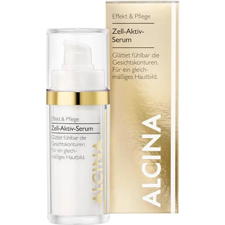 Alcina Effective Care Aktivserum zur Glättung der Gesichtskonturen, 30 ml, Anti-Aging Gesichtsserum für Damen