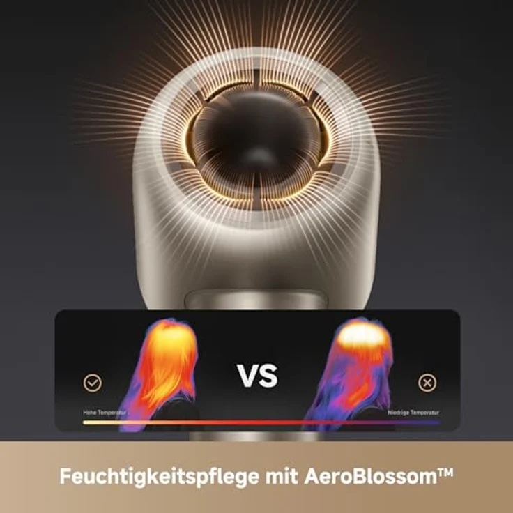 MOVA Shine 10 Haartrockner, 110.000 U/min mit Moisture Caring Tech, Plasma-Ionen-Pflege, leise, 5 Modi für Zuhause, Salon und Reisen – Bild 2