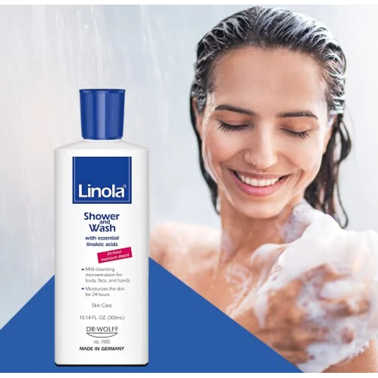 Linola Dusch & Wasch mit wertvollen Linolsäuren 300 ml für alle Hauttypen geeignet – Bild 5