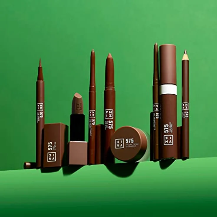 3INA The Lipstick Lippenstift 4,5 g, Nr. 575 - Brown, hochpigmentiert mit Vitamin E und Sheabutter, matt/glänzend finish – Bild 6