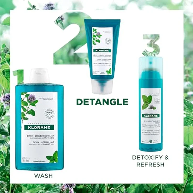 Klorane Anti-Pollution Protective Conditioner Aquatic Mint 150 ml – Bild 7