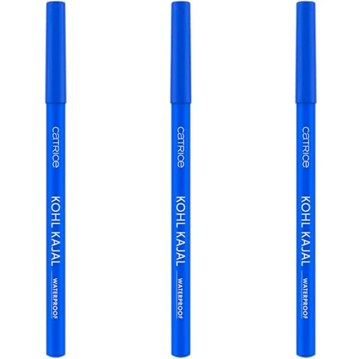 Catrice Kohl Kajal Waterproof, Kajalstift Nr. 150, Blau, vegan, wasserfest, ohne Mikroplastikpartikel, 3er Pack (3x0.78g) – Bild 1