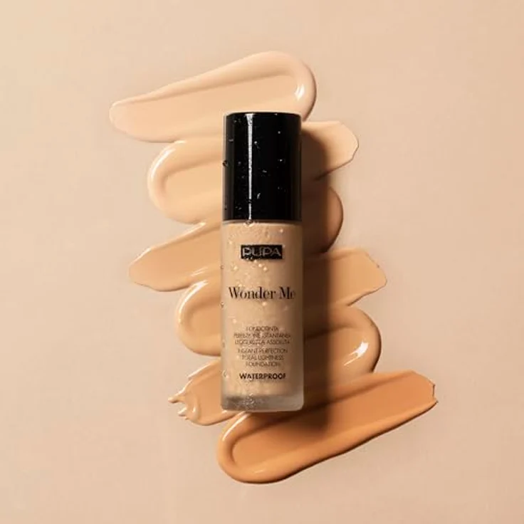 PUPA Milano Wonder Me Fluid Waterproof Foundation, 30 ml - Schwerelose Textur, semi-mattes Finish, modulierbare Deckkraft, ölfrei – Bild 10