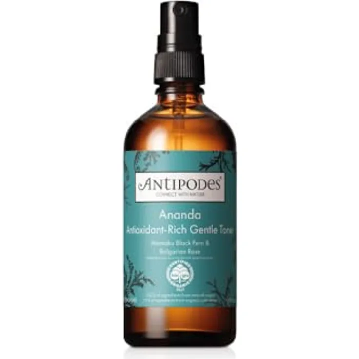 ANTIPODES Ananda Gentle Toner 100ml, beruhigender Gesichts-Toner mit Himbeersamenöl und bulgarischer Rose