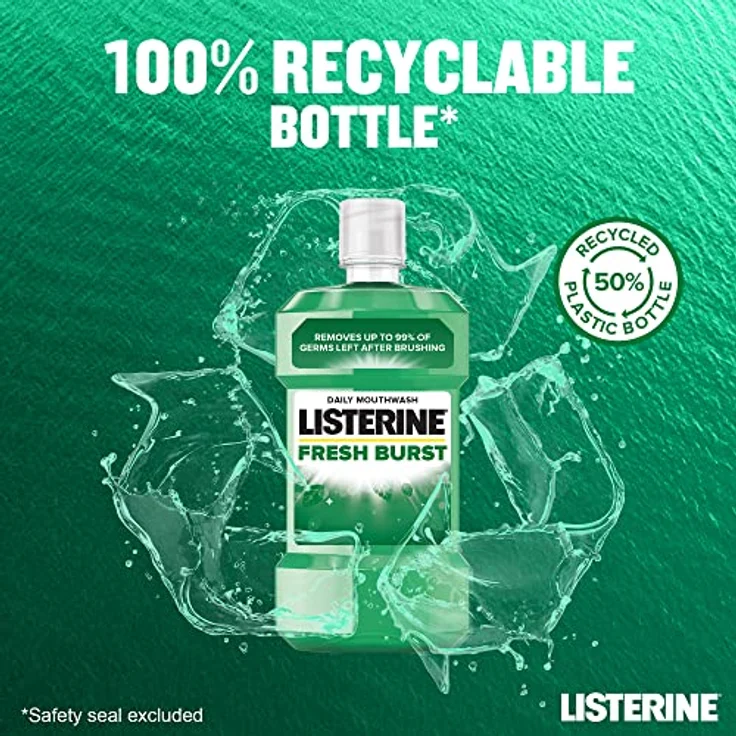 Listerine Mouthwash Fresh Burst Mundwasser für frischen Atem 250 ml – Bild 6