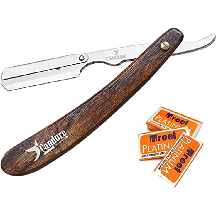 CANDURE Men Straight Cut Halsrasierer Rasiermesser – Bild 2