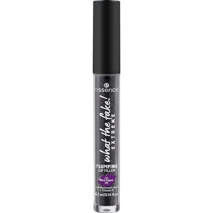 essence cosmetics what the fake! EXTREME PLUMPING LIP FILLER, Lip Booster, Nr. 03, Schwarz, farbanpassend, vegan, 4.2ml