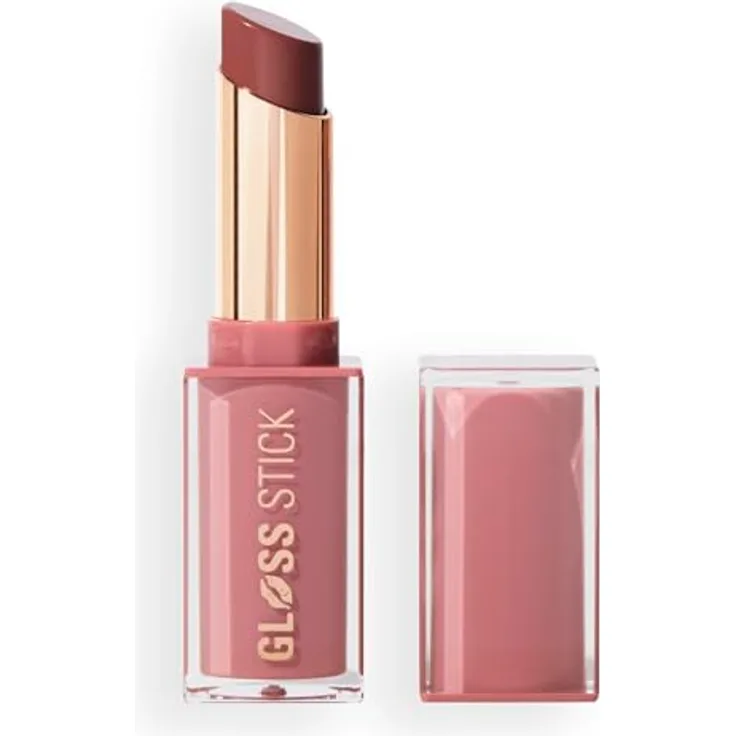 Revolution Pout Lip Gloss, Hochglänzendes Lippen-Gloss mit Hyaluronsäure & Vitamin E, Vegan & Tierversuchsfrei, 3g, Creme Brulee Mauve