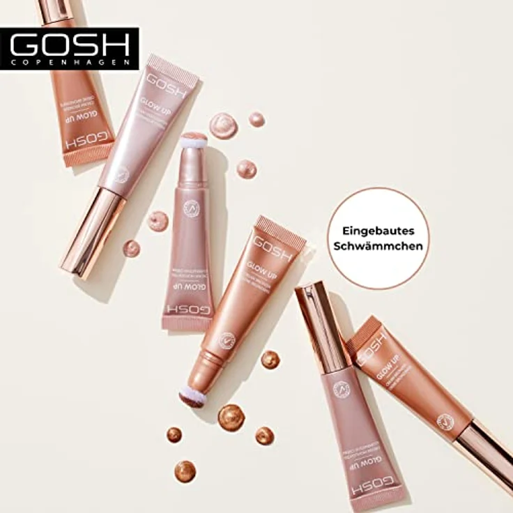 Gosh GLOW UP #002 Bronze, Highlighter für Damen mit lichtreflektierenden Pigmenten, 14 ml – Bild 4