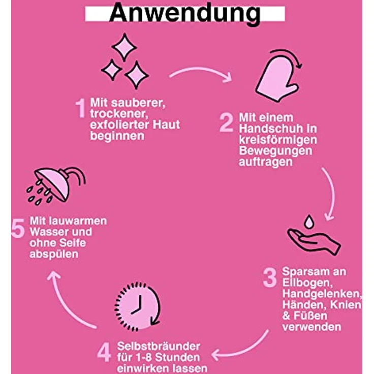 b.tan Selbstbräuner | Love At First Tan - 1 Stunde Selbstbräunungsmousse auf Violette Basis, die Orangetöne unterdrückt, satt-dunkle Bräune, Tierversuchsfrei, Vegan, 200 ml – Bild 3