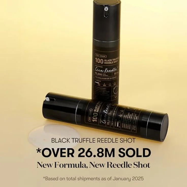 VT Cosmetics Black Truffle Reedle Shot® 100 Gesichtsserum, revitalisierendes Serum mit schwarzem Trüffel-Extrakt und CICA REEDLE™, 30 ml – Bild 3