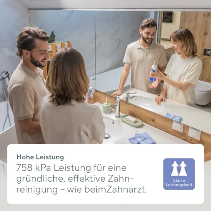 B.Well PRO-911, Tragbare Munddusche mit 3 Betriebsarten, 360-Grad-Düsendrehung, USB-Aufladung für zwei Benutzer – Bild 6