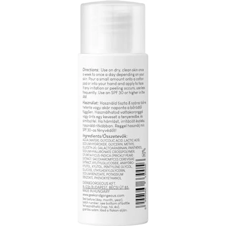 Geek & Gorgeous Smooth Out, Anti-ageing Peeling mit 12% AHA und Feigenkaktusextrakt, 30 ml für normale, trockene, fettige und Mischhaut – Bild 4