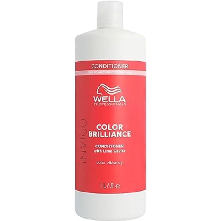 Wella Professionals Invigo Color Brilliance Conditioner fine – glättende Farbschutz-Haarspülung für feines, gefärbtes Haar – mit Vitamin E und Antioxidantien – 1 L
