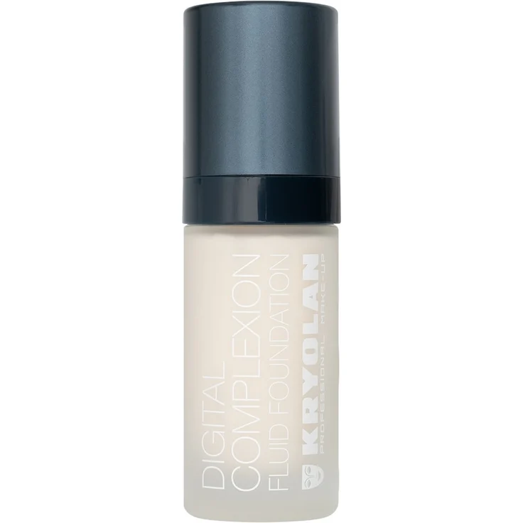 Kryolan Digital Complexion Fluid Foundation, 30 ml, Y 21, mit Airbrush-Effekt und leichter bis mittlerer Deckkraft, ideal für ölige Hauttypen