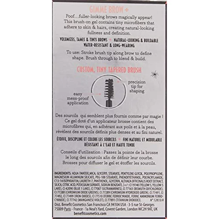 Benefit Augen Augenbrauen Augenbrauengel Gimme Brow+ Augenbrauengel Nr. 04 Medium 3 g – Bild 3