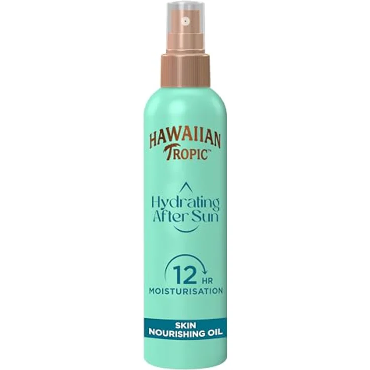 Hawaiian Tropic Feuchtigkeitsspendendes Aftersun-Hautpflegeöl, 150 ml mit Vitamin E, Avocado- und Jojobaöl, tropischem Duft, vegan, tierversuchsfrei – Bild 1