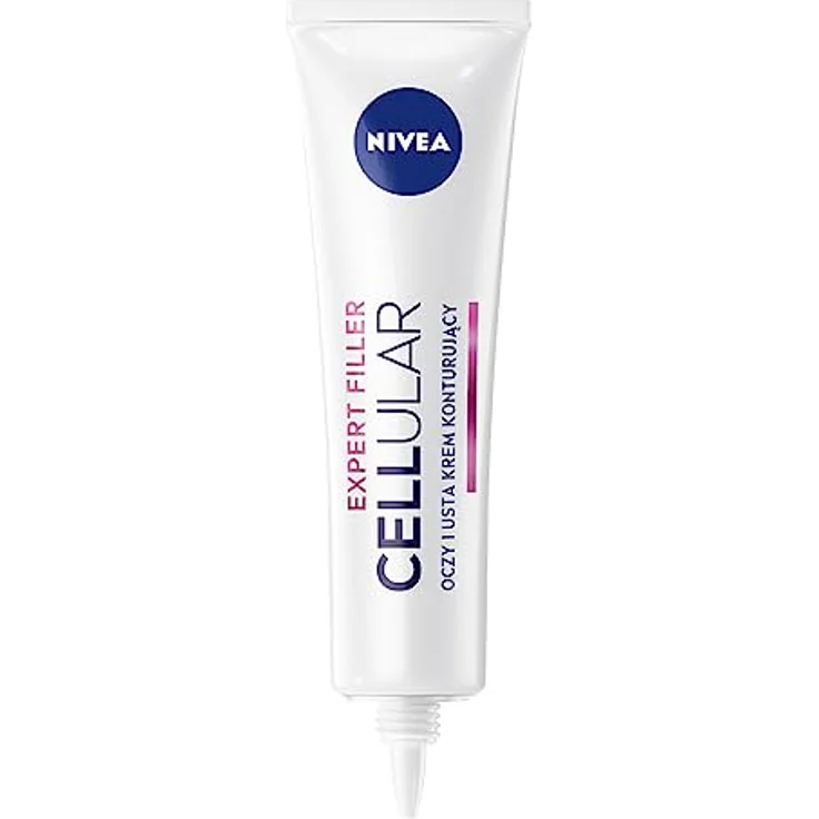 NIVEA Cellular Expert Filler Augen & Lippen Konturiercreme mit Hyaluron- und Folsäure 15ml, Anti-Falten-Creme für straffere Haut – Bild 2