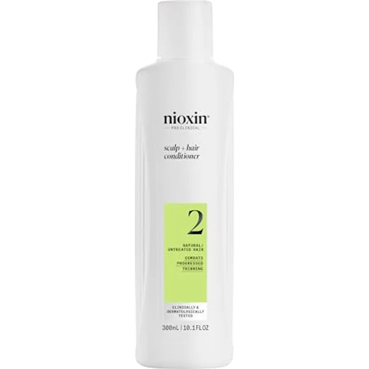 NIOXIN System 2 Scalp + Hair Conditioner - Stärkende Spülung für natürliches Haar mit fortschrittlicher Ausdünnung - mit Biotin und Niacinamid (300 ml) – Bild 1